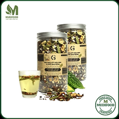 [Vị Khổ Qua Rừng] Combo 2 Hộp Trà Gạo Lứt Đậu Đen GUfoods 500g - Thanh Nhiệt, Giải Khát, Cải Thiện Giấc Ngủ