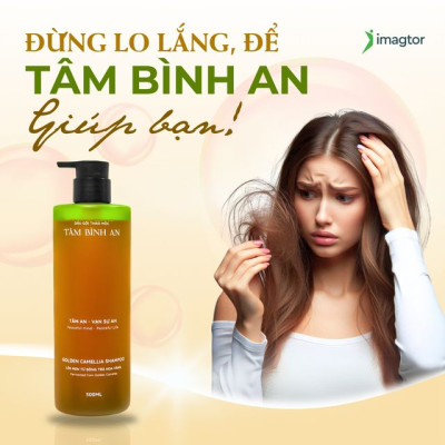 Dầu Gội Tâm Bình An giữ tron tinh túy từ các nguyên liệu thiên, cung cấp dưỡng chất từ dược liệu quý Trà Hoa Vàng - 500ml