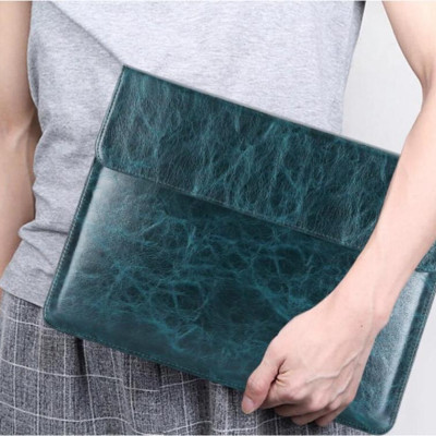 Bao da thật chống sốc bảo vệ cho Macbook, Laptop, Surface