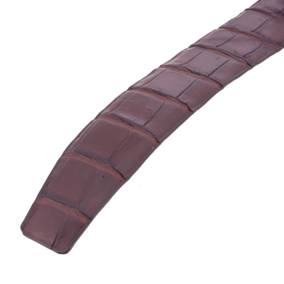 HC4748-49-50-51 - Thắt lưng nam da cá sấu Huy Hoàng nguyên con bụng 4P màu đen, nâu đỏ, nâu đất, vàng bò