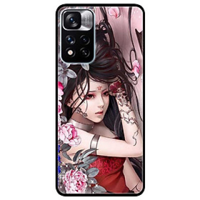 Ốp lưng dành cho Xiaomi Redmi Note 11 Pro 5G ( Bản Nội Địa ) - Cô Gái Mẫu Đơn