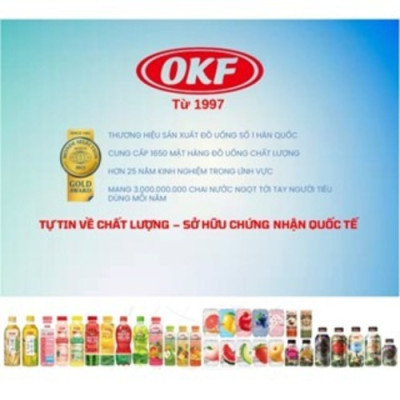 Nước ngọt có ga vị lựu (NƯỚC LỰU CÓ GA) OKF Hàn Quốc 350ml