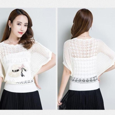 Áo len nữ, áo len lưới mỏng nhẹ mặc 4 mùa Al30