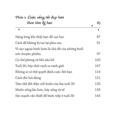 Sách - Tâm Lý Học Cho Lứa Tuổi 30