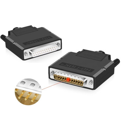 Đầu bấm RS232 25 chân bắt vit vỏ ốp nhựa chân đồng HD-Link YL-SCD-25. HÀNG CHÍNH HÃNG !!!