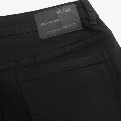 ROUTINE | Quần jean đen trơn form Slim Crop (chiều dài đến mắt cá chân) - 10S25DPA108CR1 | ROUTINE CÀ MAU