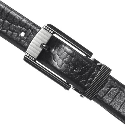 Thắt Lưng Nữ Da Thật Vân Cá Sấu Huy Hoàng HT5121 - Đen