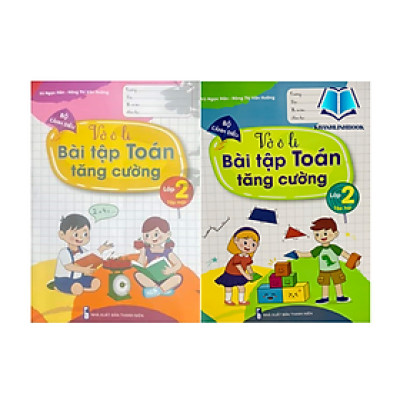 Sách - Combo Vở Ô li Bài Tập Toán Tăng Cường lớp 2 - tập 1 + 2 ( cánh diều )