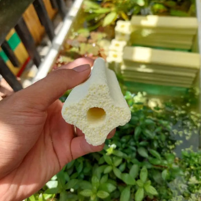 6 Thanh sứ lọc hoa mai LOẠI TO 16X4X4cm vật liệu lọc nước bể cá cao cấp