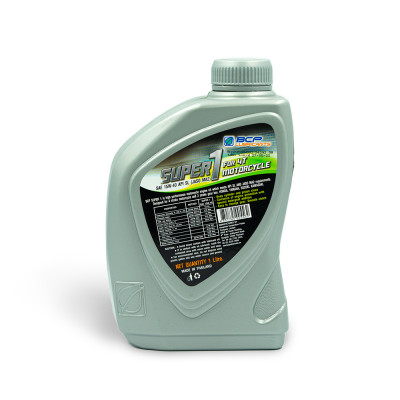 Combo 2 Chai Nhớt Xe Số BCP Super 1 SAE 15W40, API SL, JASO MA (1 Lít / Chai)