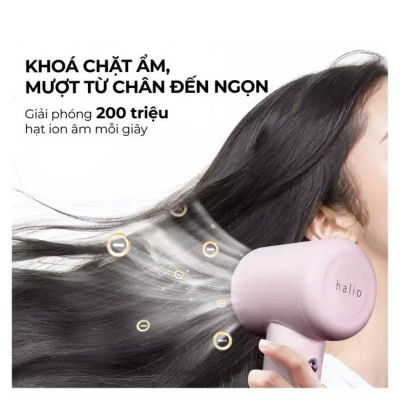 Máy Sấy Tóc Halio High Speed Ionic Hair Dryer - Hàng Chính Hãng