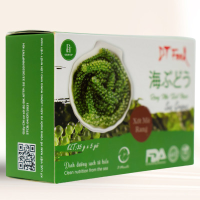 Rong Nho Tách Nước DTFOOD Hộp 175g (5 Gói x 35g) Giàu Dinh Dưỡng