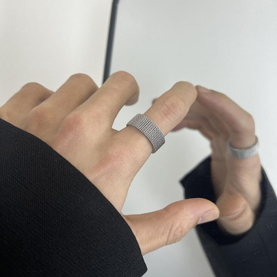 Nhẫn Nam Nữ Cao Cấp Titan Đính Đá Lấp Lánh Thời Trang Thép Không Gỉ trangsucpt - Nhẫn Dring PTNNA29