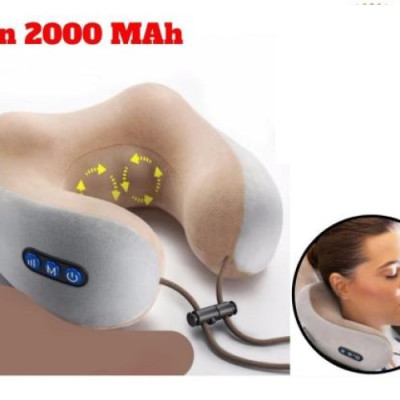 Gối Massage Cổ Thư Giãn, Gối Ngủ Văn Phòng , Gối Đi Du Lịch Chữ U Hàng Cao Cấp - Chính Hãng 