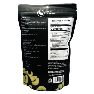 Hạt Điều Rang Không Muối Cao Cấp 454g