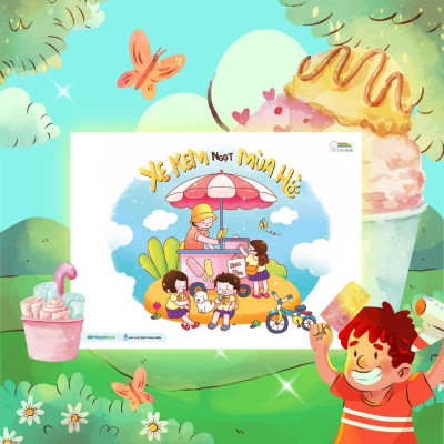 Sách Tô Màu - Xe Kem Ngọt Mùa Hè - Megabook
