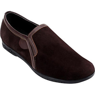 Giày Nam Thể Thao Đế Xu Cột Dây Huy Hoàng HT7749 - Nâu Đất