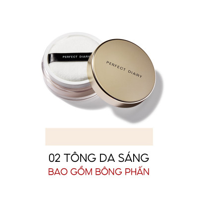 Phấn phủ kiềm dầu PERFECT DIARY chống thấm nước kiểm soát dầu lên đến 12h với 3 màu tùy chọn 7g