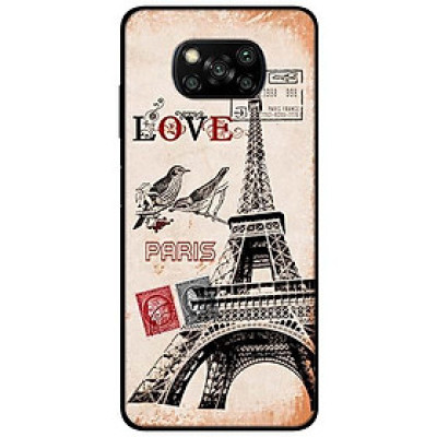 Ốp lưng dành cho Xiaomi Poco X3 mẫu Tem Paris