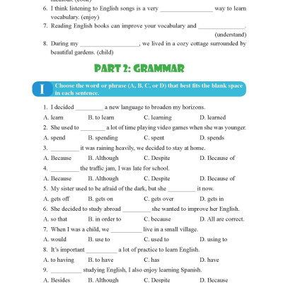 Bài Tập Bổ Trợ Toàn Diện Tiếng Anh 9 - Người Bạn Đồng Hành Của Các Học Sinh