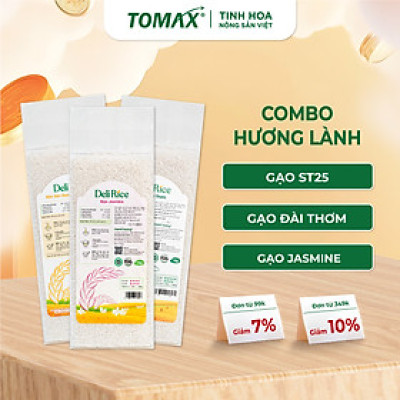 Combo Hương Lành (ST25, Jasmine, Đài Thơm) túi 1kg