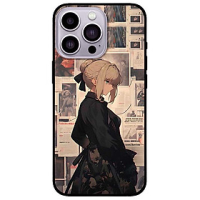 Ốp lưng cho IPhone 14 - 14 Plus - 14 Pro - 14 Pro Max - Cô Gái Buộc Tóc Đen - Hàng Chính Hãng