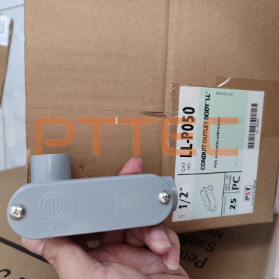 Thân ống PVC loại "LL" dùng để luồn dây điện, có nắp. Model: LL-P050
