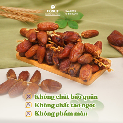 Chà Là sấy khô nguyên cành Tunisia (hộp 500gr)