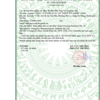 Bộ sản phẩm: Viên Dầu Cá Hồi OMEGA 3 SALMON OIL, Viên bổ sung nội tiết nữ HYPER EVENING PRIMROSE OIL