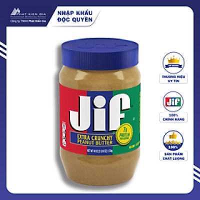 Bơ Đậu Phộng Hạt Jif 1,13kg - Nhập Khẩu Mỹ | Jif Extra Crunchy Peanut Butter 1.13kg