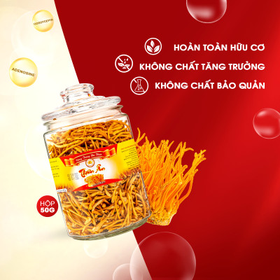 Đông Trùng Hạ Thảo Sấy Thăng Hoa Thiên Ân - Hũ 50g
