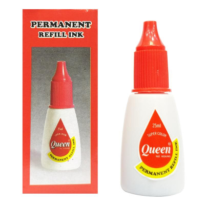 Mực Lông Dầu 25ml - Queen RFI-02 - Mực Đỏ