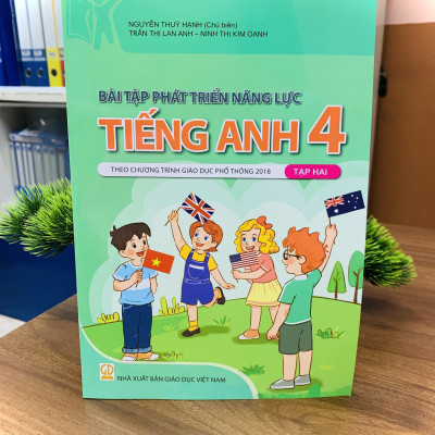 Sách - Combo Bài tập phát triển năng lực Tiếng Anh lớp 4 tập 1 + 2 ( theo chương trình GDPT 2018 )