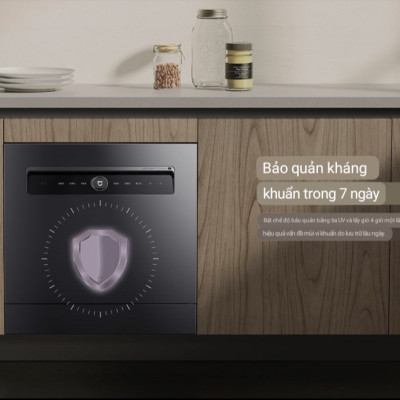 Máy Rửa Chén Bát Xiaomi Mijia S1 12 Bộ – Khử Trùng 99,9% Tiêu Thụ Nước Ít Hơn 85% Rửa Tay, Kết Nối App Xiaomi - Hàng Nhập Khẩu