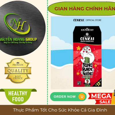 COMBO 2 Hộp - Rong Biển Nướng Cuộn 2 Vị ( 1 Hộp Tự Nhiên & 1 Hộp Cay Nóng) 43.2g