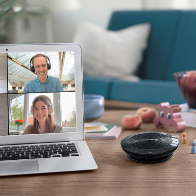 Jabra Connect 4S - Micro Kèm Loa Họp Trực Tuyến, Kết Nối Bluetooth Cho Nhóm 4 Người, Đàm Thoại 15 Giờ, Trợ Lý Ảo Thông Minh - Hàng Chính Hãng