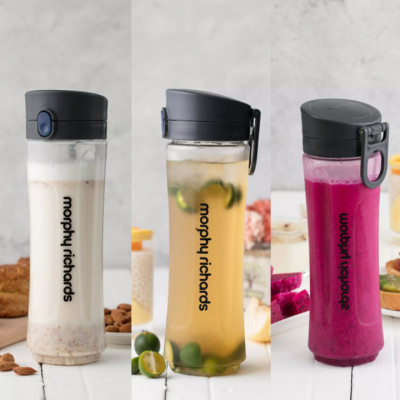 Máy Xay Sinh Tố 2 Ly Cao Cấp Morphy Richards - Dung tích 600ml - Công suất 300W - Tốc độ xay 24000 RPM - Hàng Nhập Khẩu