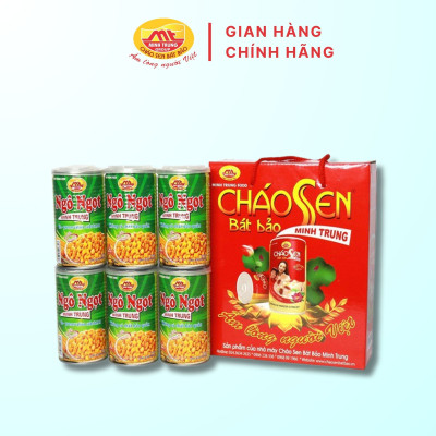 Ngô ngọt Minh Trung 320g - Ngô Ngọt 6 (combo 6 lon)