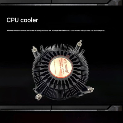 Quạt tản nhiệt CPU Led rainbow T80 for Intell lõi đồng nguyên chất cho máy tính hàng nhập khẩu