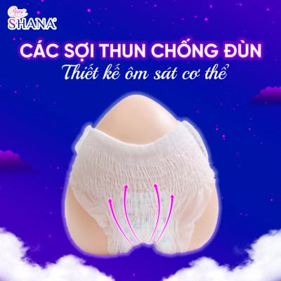 [MUA 1 TẶNG 1] Băng Vệ Sinh Quần Peppy Shana Ngày Đêm Siêu Thấm, Freesize, Chống Tràn Tối Đa