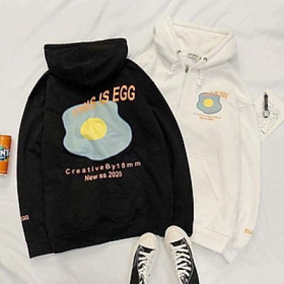 Áo Khoác Hoodie Nỉ Ngoại EGG 2 Màu ( kèm ảnh thật )
