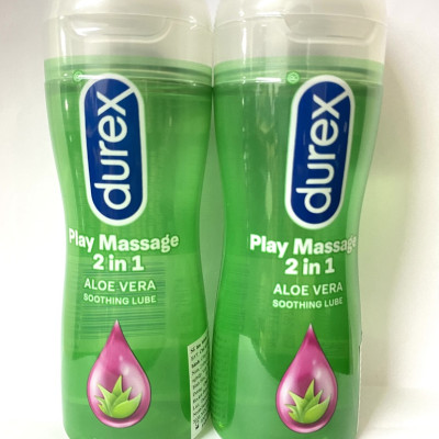 Gel Bôi Trơn Gốc Dầu Durex Play Massage 2 in 1 - Hương Thơm Nha Đam - Nhập khẩu Thái Lan