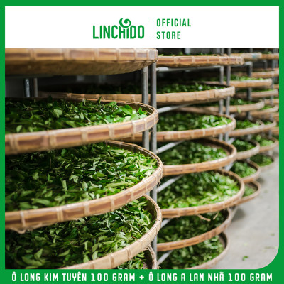Combo 2 Hộp Trà Ô Long Kim Tuyên Và Ô Long A Lan Nhã - Hộp 100Gram