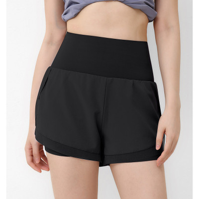 Bộ Set Quần Đùi Phối Lưới Áo Tay Ngắn Nữ Tập Gym Yoga Aerobic Chạy Bộ Co Giãn Tôn Dáng Thoáng Mát