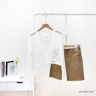 Áo khoác len nữ gài nút phong cách Hàn Quốc xinh xắn năng động