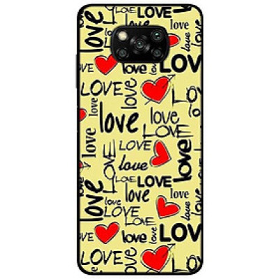 Ốp lưng dành cho Xiaomi Poco X3 mẫu Hoạt Tiết Love