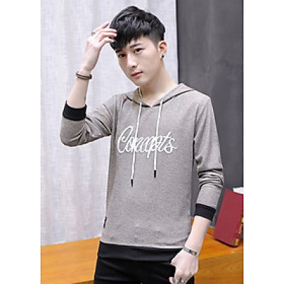 Áo khoác nam hoodie AKN490 Thun nỉ ngoại (xám vàng)