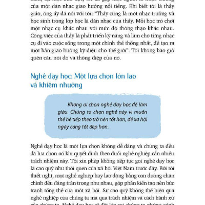 Lời Khuyên Dành Cho Thầy Cô