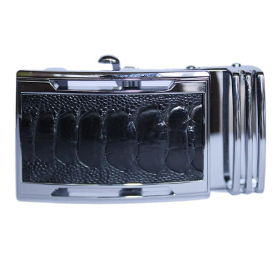 HT9409 - Đầu khóa da đà điểu Huy Hoàng 4 phân đầu trắng màu đen