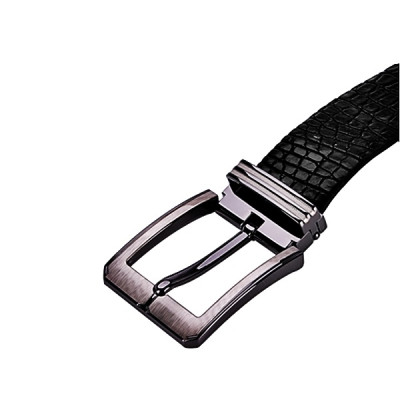 HC4715-16-17-18 - Thắt lưng nam da cá sấu Huy Hoàng gai đuôi 4P đầu kim màu đen, nâu đất, nâu đỏ, vàng bò